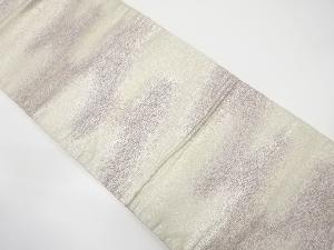 霞に波模様織出し袋帯